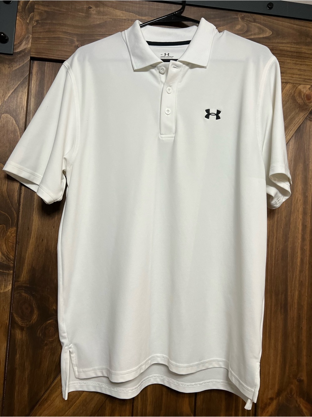 Under Armour Men's White HeatGear Golf Polo Shirt Size Large